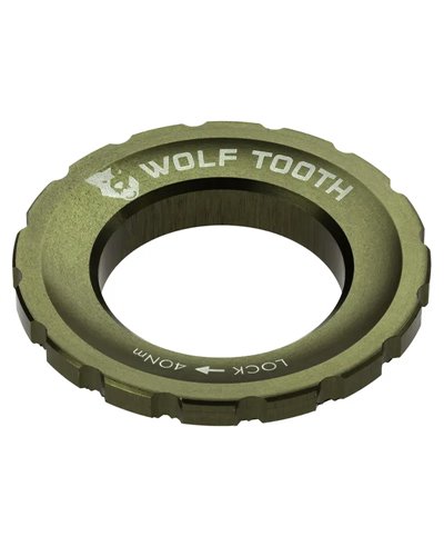 Wolf Tooth Lockring Chiusura Disco Center Lock - Ghiera Esterna, Olive