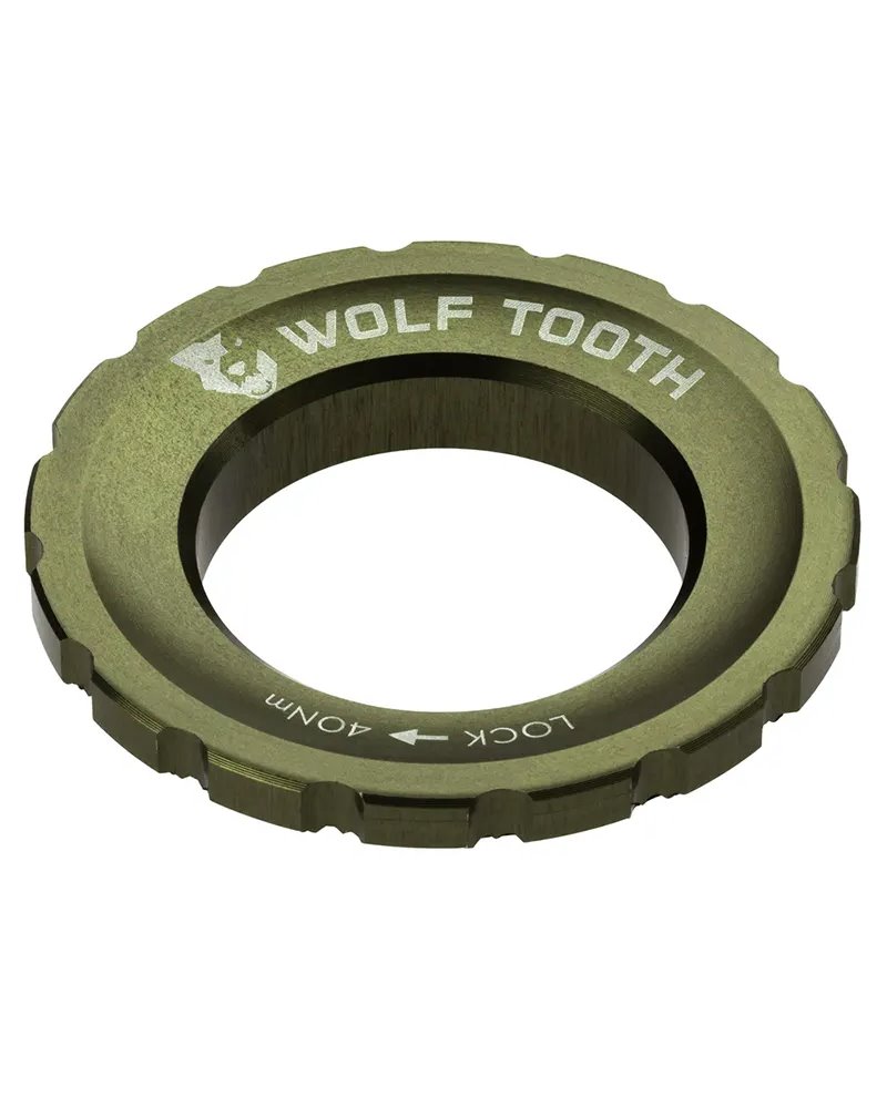 Wolf Tooth Lockring Chiusura Disco Center Lock - Ghiera Esterna, Olive