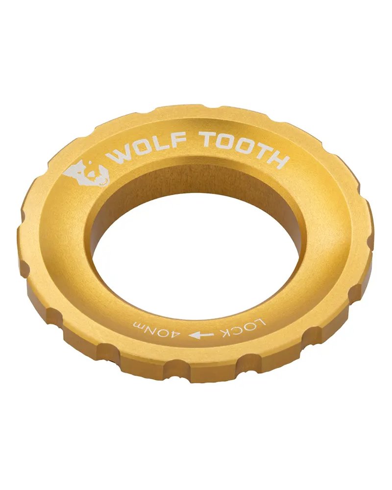 Wolf Tooth Center Lock Rotor Lockring - External Spline, Gold