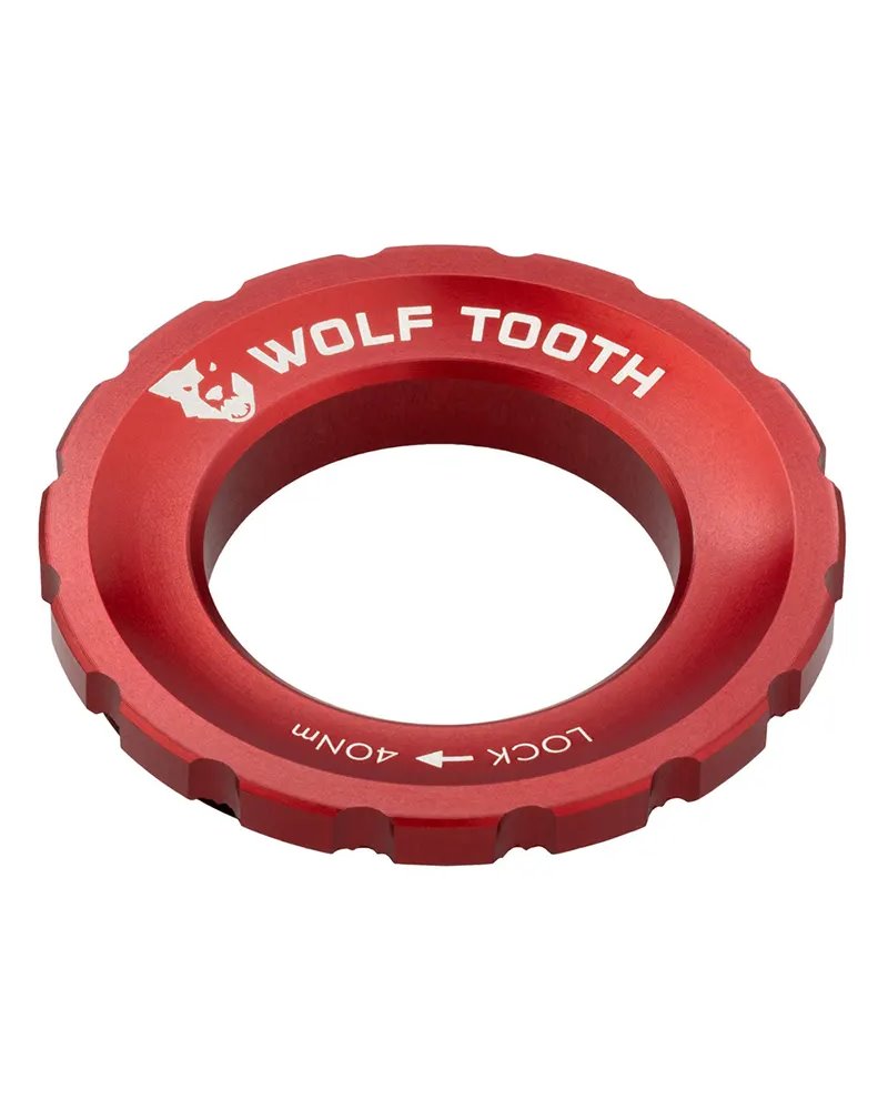 Wolf Tooth Center Lock Rotor Lockring - External Spline, Red