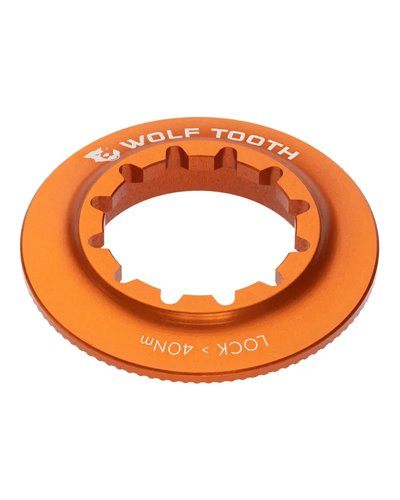 Wolf Tooth Lockring Chiusura Disco Center Lock - Ghiera Interna, Arancio