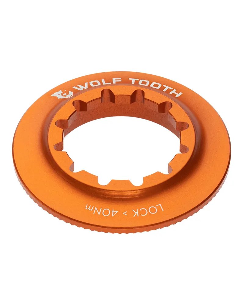 Wolf Tooth Center Lock Rotor Lockring - Internal Spline, Orange