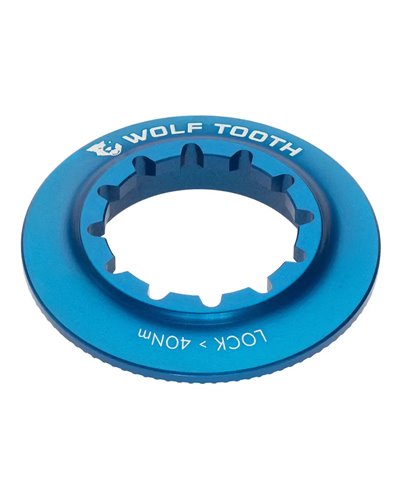 Wolf Tooth Lockring Chiusura Disco Center Lock - Ghiera Interna, Blu