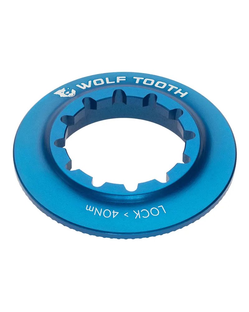 Wolf Tooth Center Lock Rotor Lockring - Internal Spline, Blue