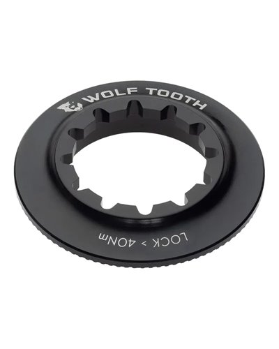 Wolf Tooth Lockring Chiusura Disco Center Lock - Ghiera Interna, Nero