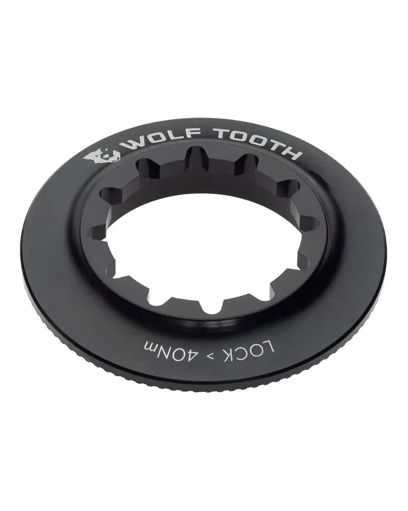 Wolf Tooth Center Lock Rotor Lockring - Internal Spline, Black