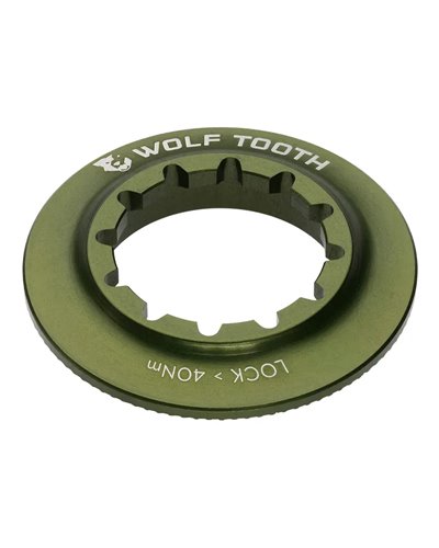Wolf Tooth Lockring Chiusura Disco Center Lock - Ghiera Interna, Olive