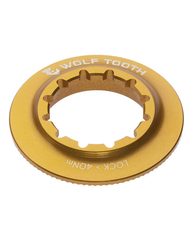 Wolf Tooth Center Lock Rotor Lockring - Internal Spline, Gold