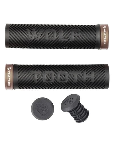 Wolf Tooth Grips Echo Lock-On, Black/Espresso