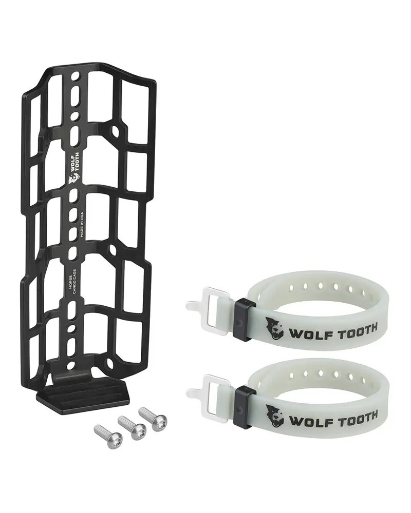 Wolf Tooth Morse Cargo Cage with Strap, Black