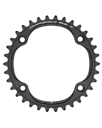 Campagnolo Chainring Super Record/Record BCD 112mm Asymmetric 4-bolts 2X12S 34T, Black