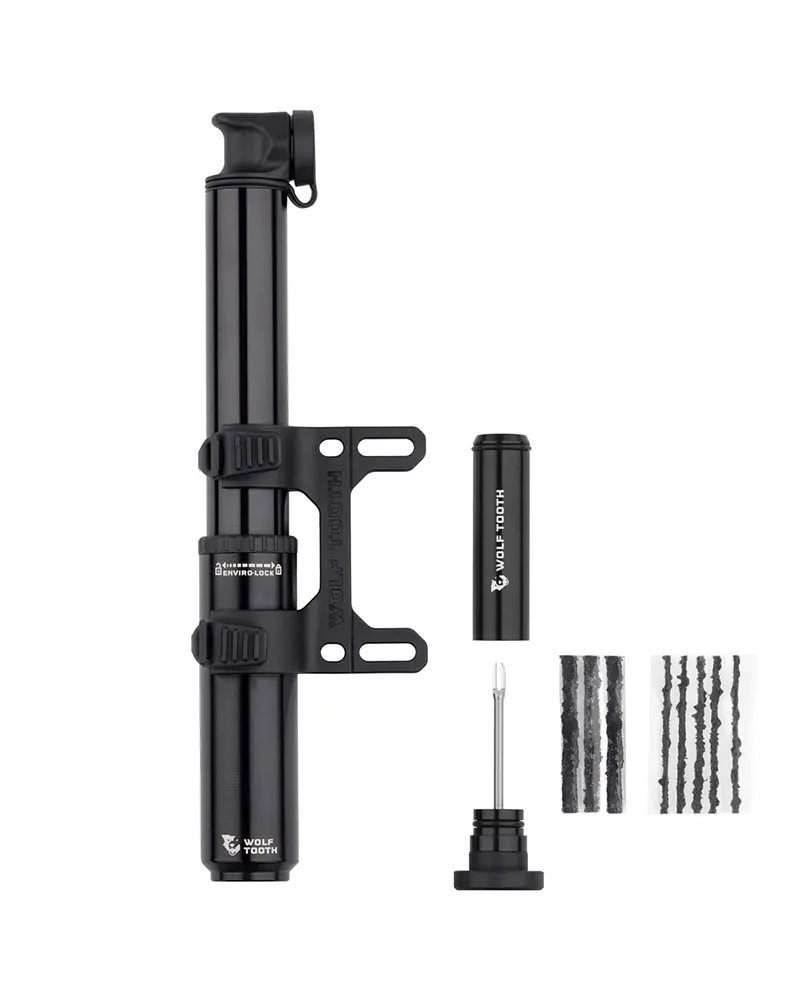 Wolf Tooth Encase Pump - 85cc, Tubeless Tire Plug Tool, Black