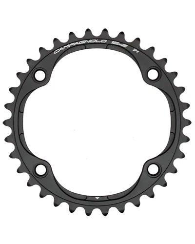 Campagnolo Corona Super Record/Record BCD 112mm Asimmetrico 4-fori 2X12V 36D, Nero