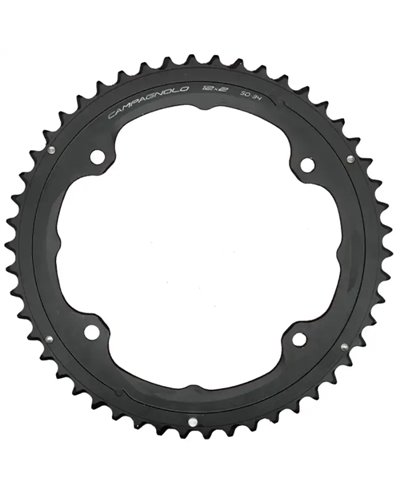 Campagnolo Corona Super Record/Record BCD 145mm Asimmetrico 4-fori 2X12V 50D, Nero