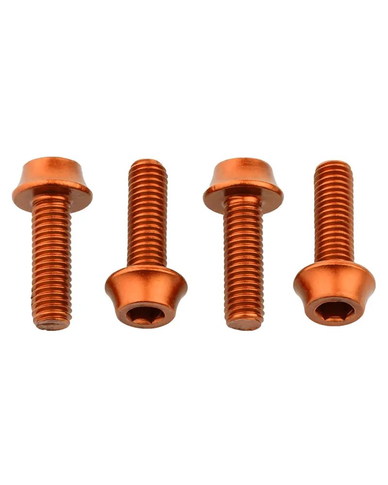Wolf Tooth Set Viti Portaborraccia, Arancio (4 pz)