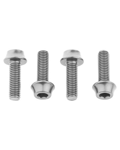 Wolf Tooth Water Bottle Cage Bolts, Silver (4 pcs)