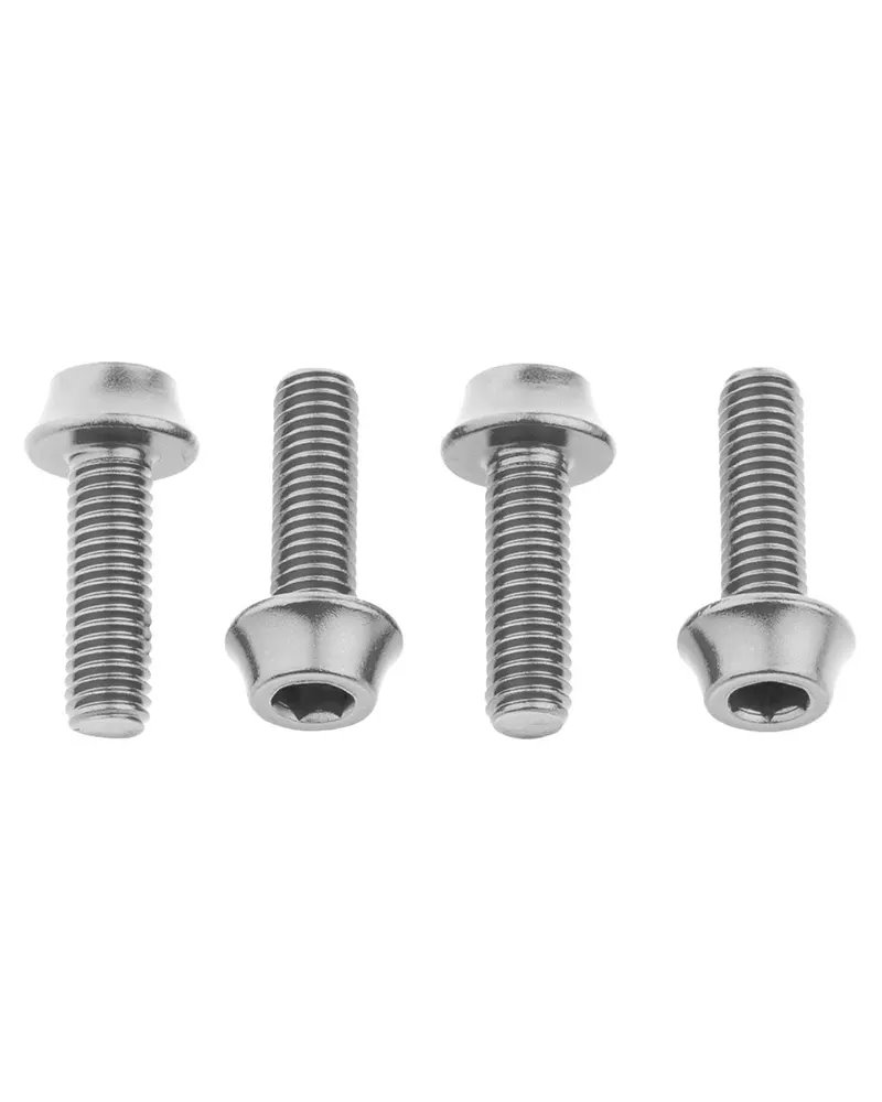 Wolf Tooth Set Viti Portaborraccia, Argento (4 pz)