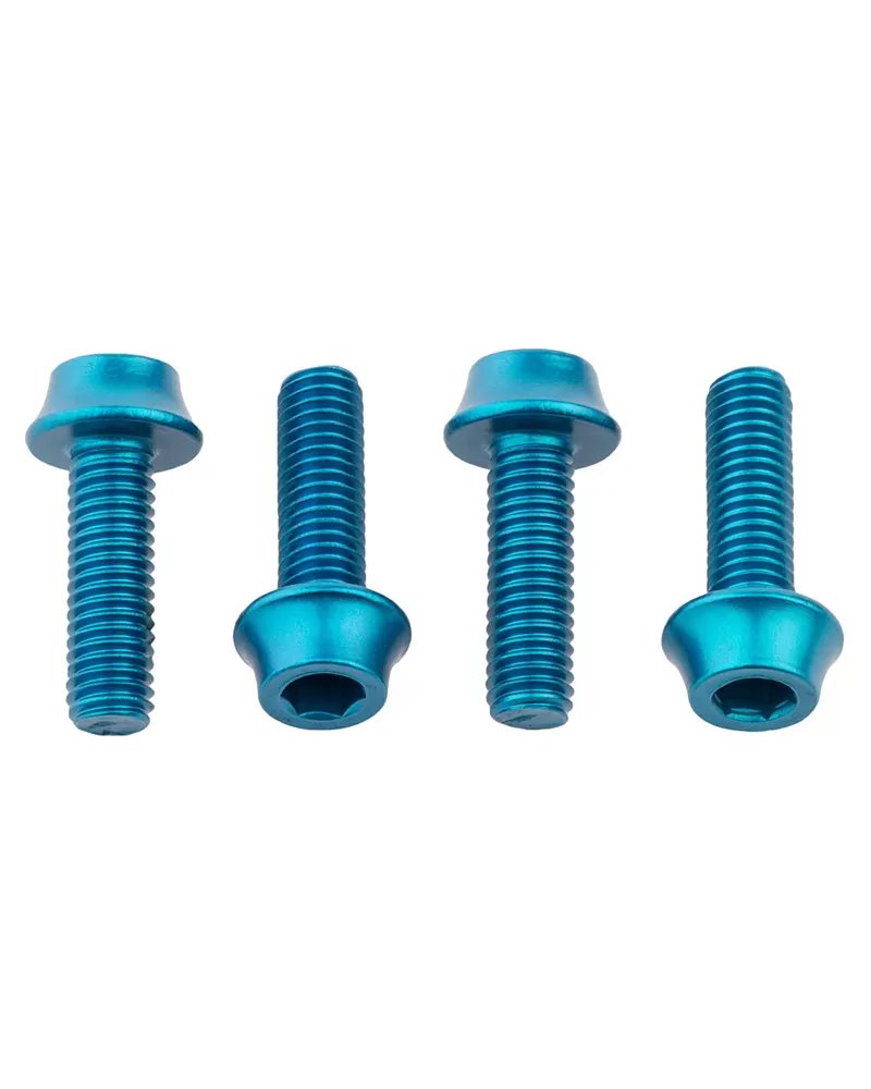 Wolf Tooth Set Viti Portaborraccia, Azzurro (4 pz)