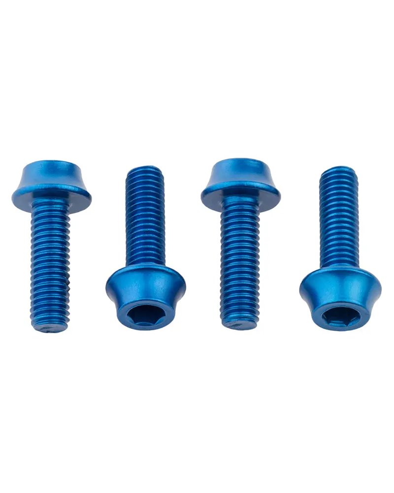 Wolf Tooth Set Viti Portaborraccia, Blu (4 pz)