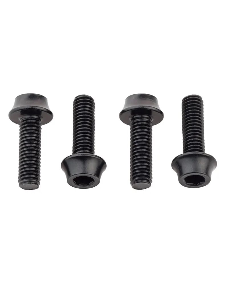 Wolf Tooth Set Viti Portaborraccia, Nero (4 pz)