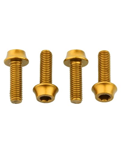 Wolf Tooth Water Bottle Cage Bolts, Gold (4 pcs)