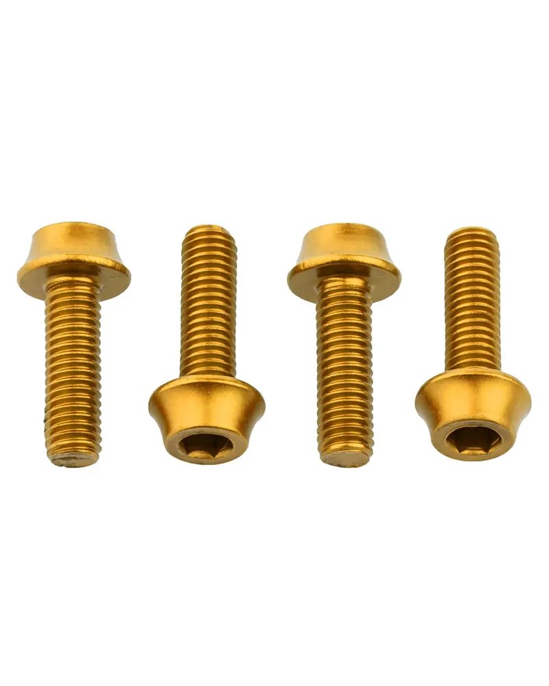 Wolf Tooth Set Viti Portaborraccia, Oro (4 pz)