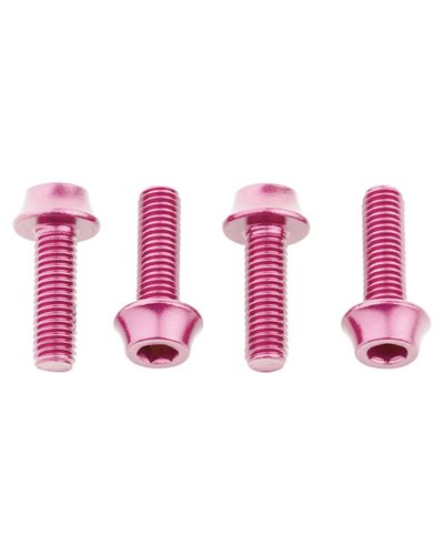 Wolf Tooth Water Bottle Cage Bolts, Pink (4 pcs)