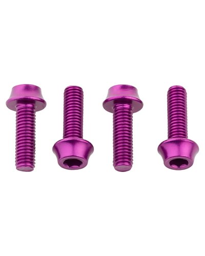 Wolf Tooth Water Bottle Cage Bolts, Purple (4 pcs)