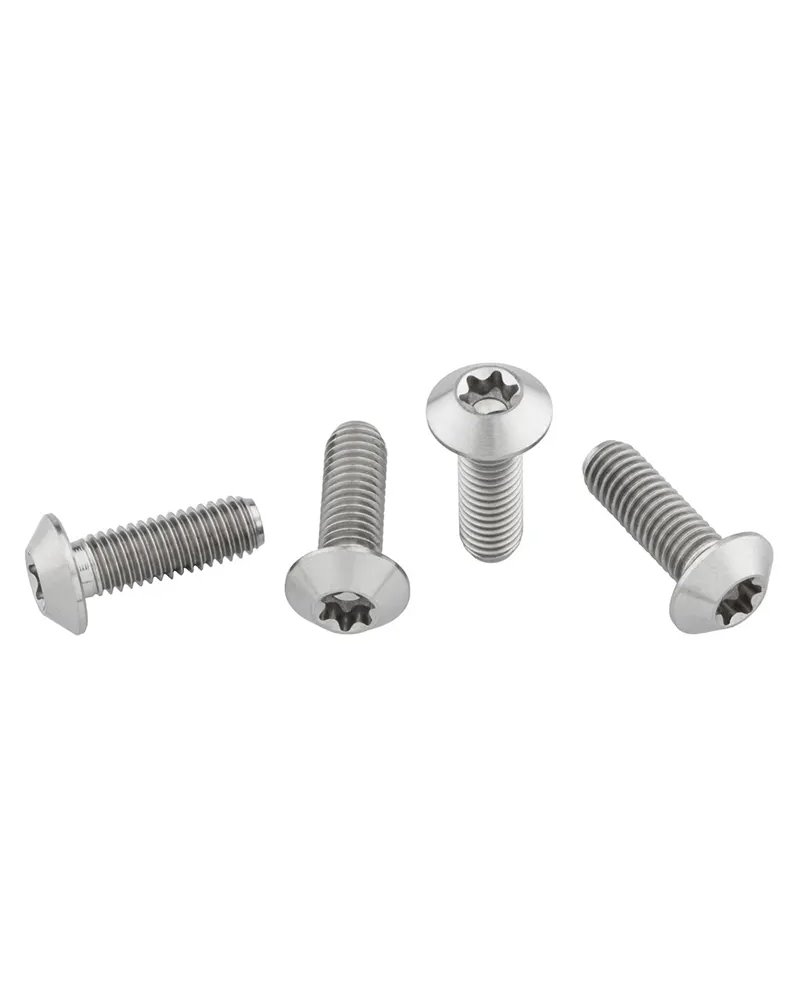 Wolf Tooth Set Viti Titanio Portaborraccia M5X0.8mmx15mm Testa Profilo Basso - Oil Slick (4 pz)