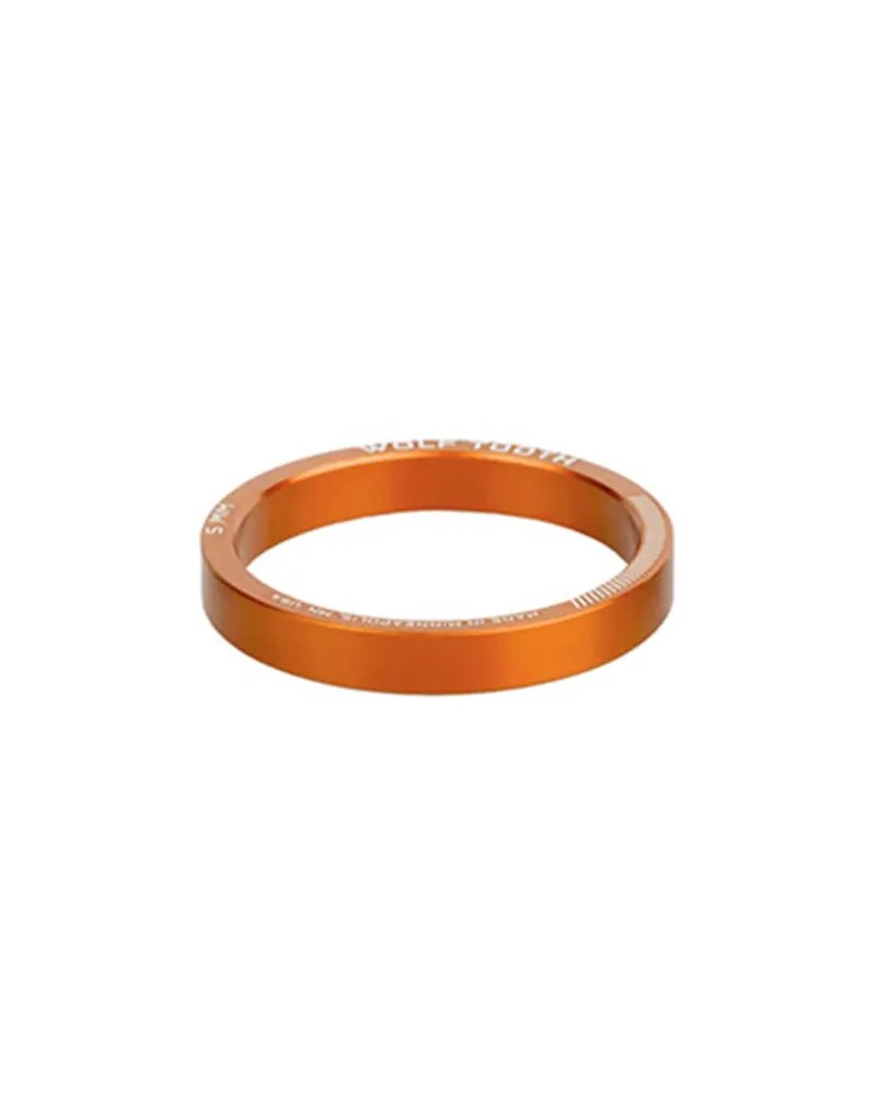 Wolf Tooth Headset Spacer 1 1/8 - 5mm, Orange