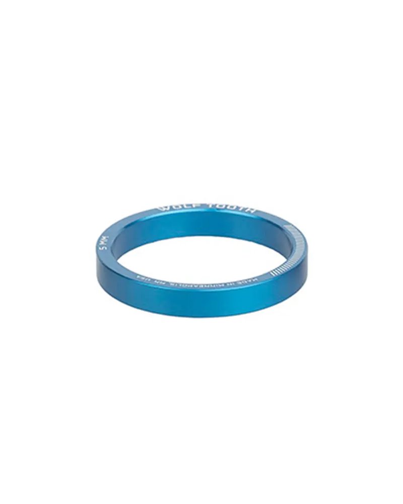 Wolf Tooth Headset Spacer 1 1/8 - 5mm, Blue