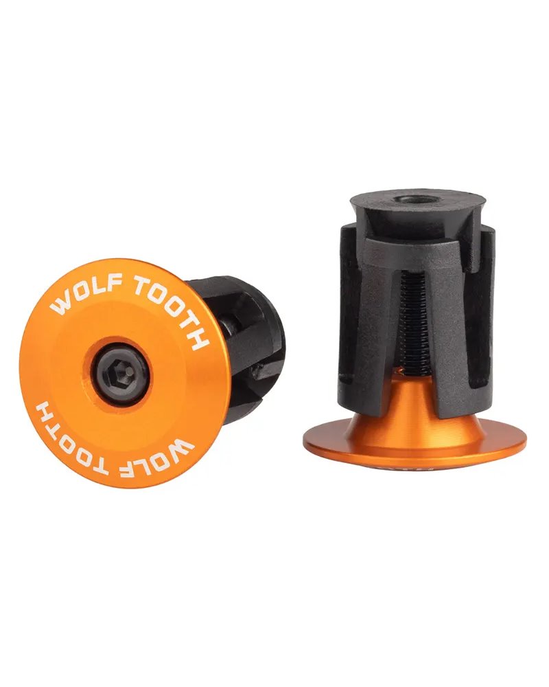 Wolf Tooth Expander Bar End Plugs Pair, Orange