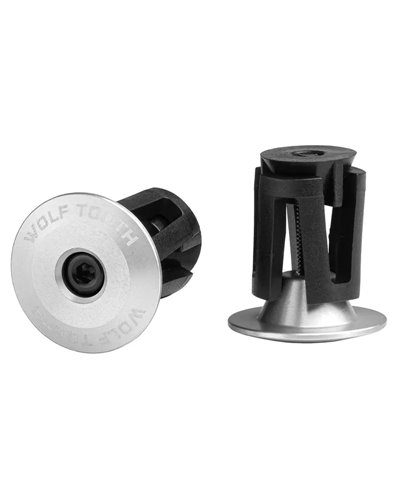 Wolf Tooth Expander Bar End Plugs Pair, Silver