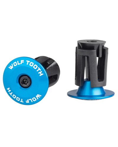 Wolf Tooth Expander Bar End Plugs Pair, Blue