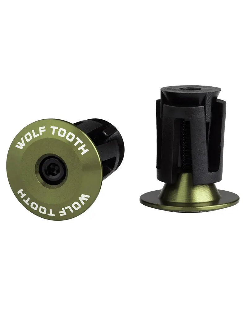Wolf Tooth Expander Bar End Plugs Pair, Olive