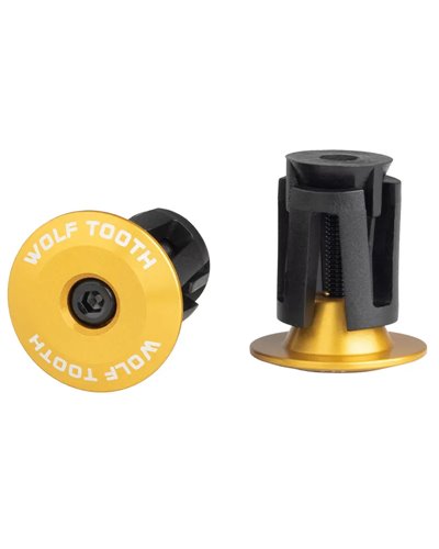 Wolf Tooth Expander Bar End Plugs Pair, Gold