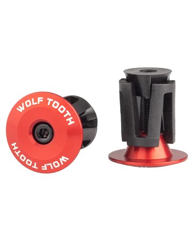 Wolf Tooth Expander Bar End Plugs Pair, Red
