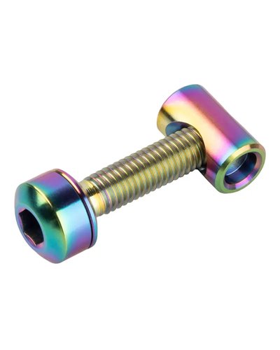 Wolf Tooth Seatpost Clamp Titanium Bolt Kit, Oil Slick