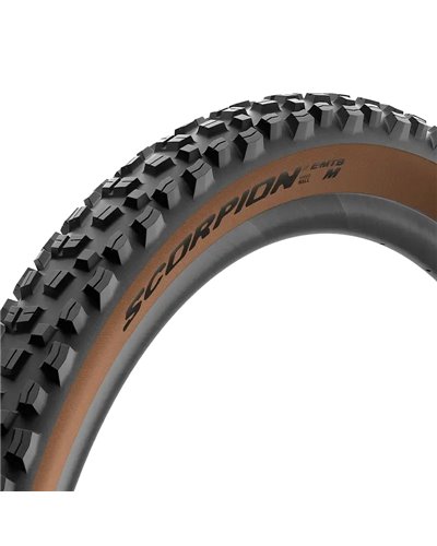 Pirelli Scorpion e-MTB M 29X2.60 Hyperwall Folding Tyre, Black Brown (Classic)