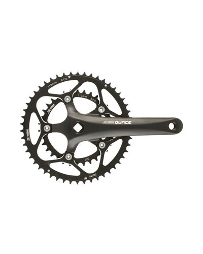 Prowheel Crankset Road 10V 2X - 50X34T, 170mm, Black