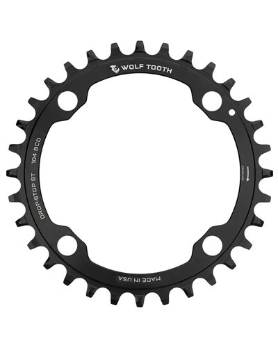 Wolf Tooth Corona BCD 104mm 4 Fori SH12 34D, Nero