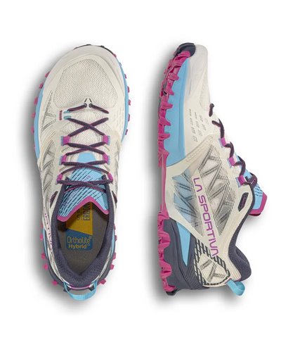 La Sportiva Bushido III  Women's Trail Running Shoes, Chalk/Night Sky