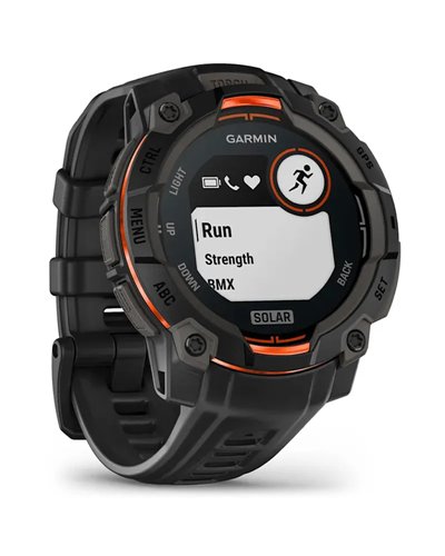Garmin Instinct 3 Solar Cassa 45mm Orologio GPS Smartwatch HR Integrato, Nero