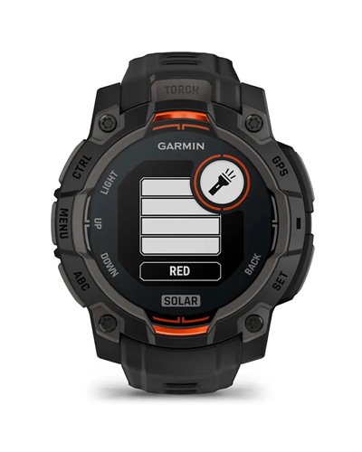 Garmin Instinct 3 Solar Cassa 45mm Orologio GPS Smartwatch HR Integrato, Nero