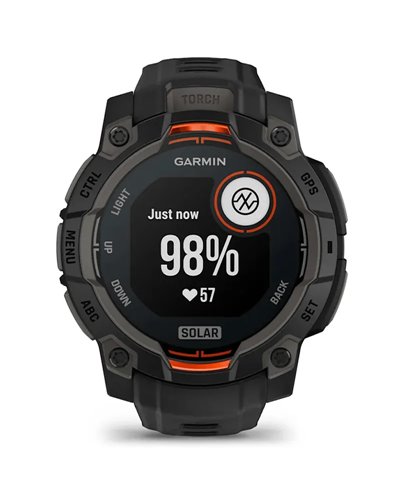 Garmin Instinct 3 Solar Case 45mm Wrist-Based HR GPS Smartwatch, Black