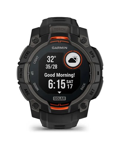 Garmin Instinct 3 Solar Cassa 45mm Orologio GPS Smartwatch HR Integrato, Nero