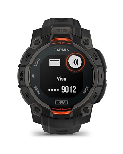 Garmin Instinct 3 Solar Cassa 45mm Orologio GPS Smartwatch HR Integrato, Nero