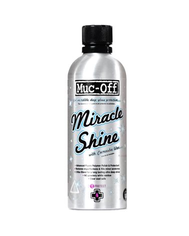 Muc-Off Miracle Shine Polish Protettivo/Brillantante Bici con Cera di Carnauba (500 ml)