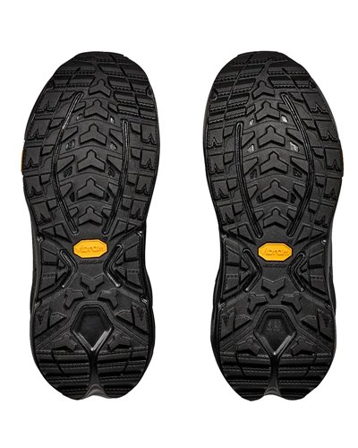 Hoka One One Kaha 3 Low GTX Gore-Tex Men's Hiking Shoes, Black/Black (Nabuk Leather)