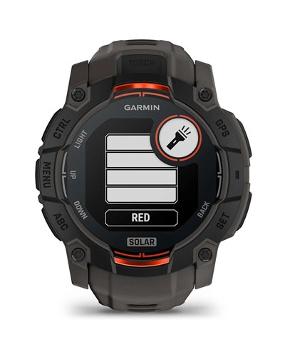 Garmin Instinct 3 Solar Cassa 50mm Orologio GPS Smartwatch HR Integrato, Nero/Grigio